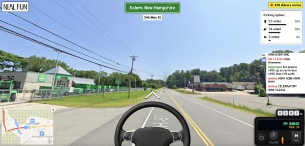 Thumbnail for Internet Road Trip Game Lets Strangers Steer Chaos Through Virtual Salem, New Hampshire