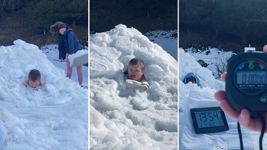 Thumbnail for Swiss Powerlifter Buried in Snow Sets 2-Hour Record