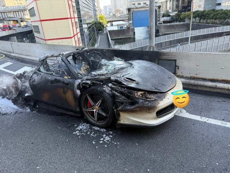 Thumbnail for Man’s Dream Ferrari Burns to Ashes Within One Hour of Purchase