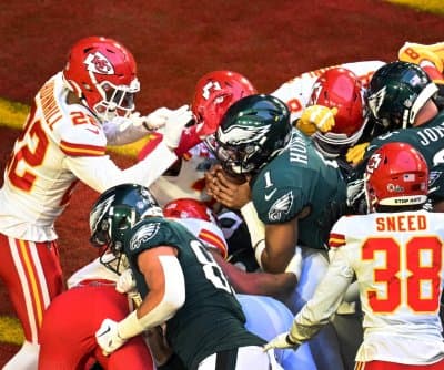 Thumbnail for Tush Push Survives NFL Owners’ Vote, Eagles Celebrate With “Push On”